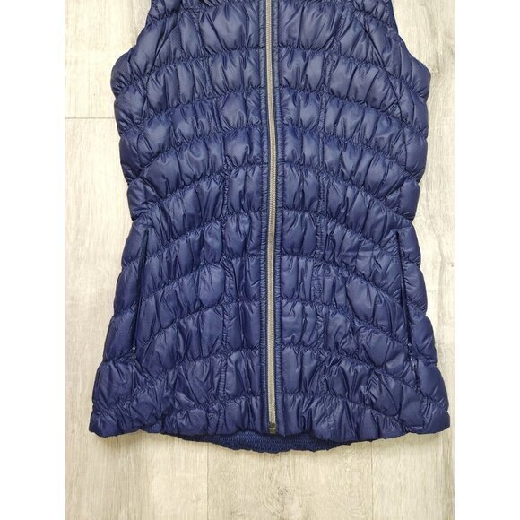 Athleta Downtime Vest Goose Down Puffer Zip Womens XXS - Picture 5 of 10